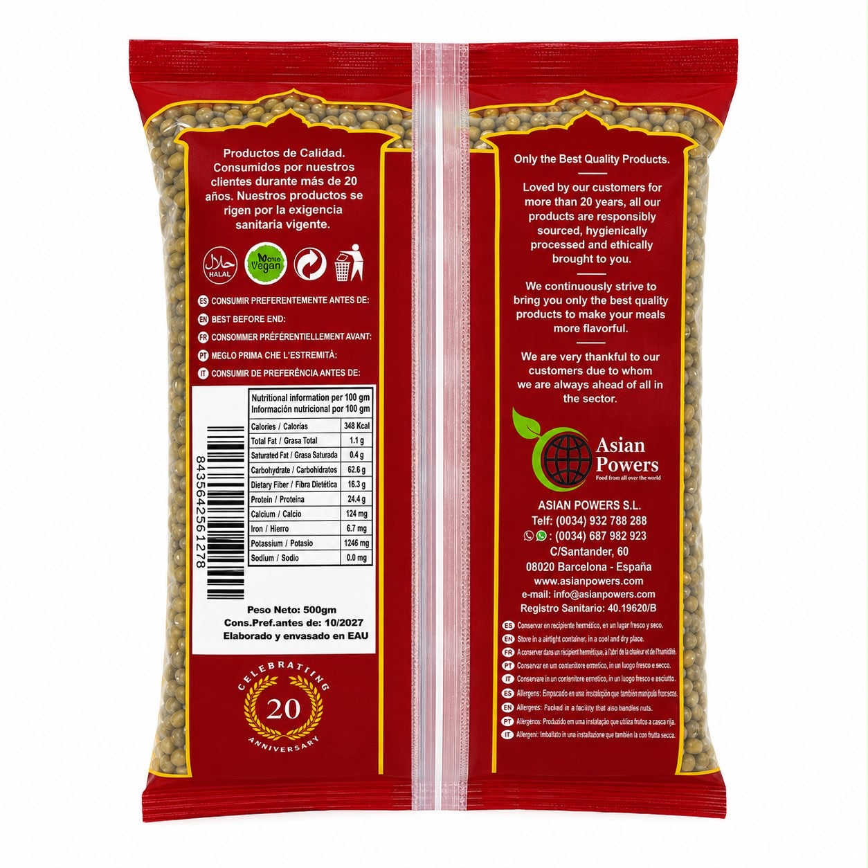 SOJA VERDE 500g