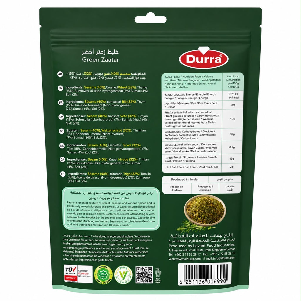 ZAATAR VERDE DURRA 400g